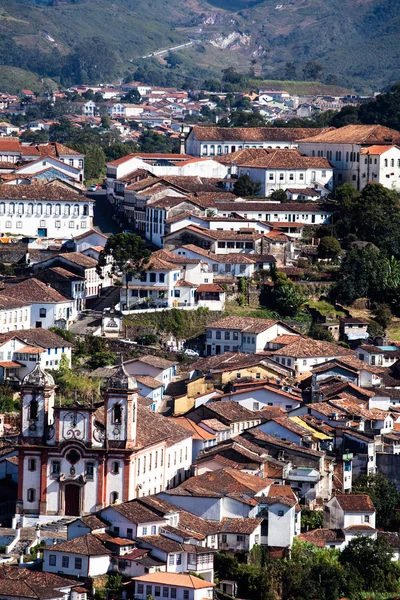 Utsikt över unescos världsarv staden Ouro Preto i Minas Gerais Brasilien — Stockfoto