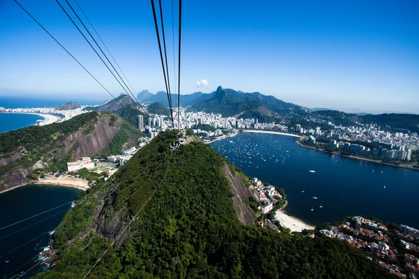 Kabelbanen til Sugar Loaf i Rio de Janeiro – stockfoto