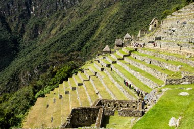 Machu picchu, peru Andes eski İnka şehri