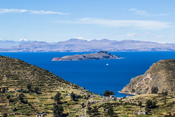Titicaca 호수, 볼리비아에이 슬 라 델 솔. — 스톡 사진
