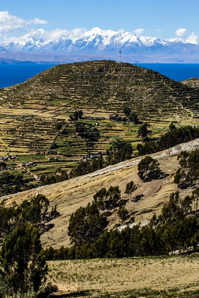 Isla del sol na jeziorze titicaca, bolivia. — Zdjęcie stockowe