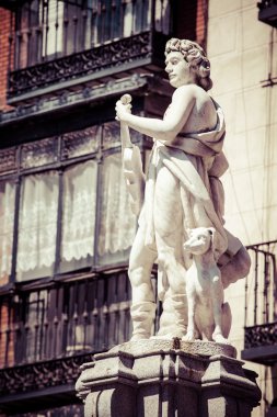 İspanya Akdeniz mimarisi. eski Apartman Madrid.