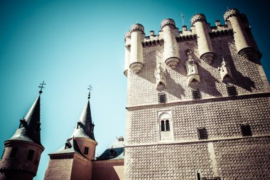 Segovia alcazar castle. segovia İspanya eski Kraliyet Sarayı.
