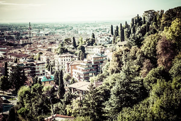 Aerial view in Bergamo, Lombardy, Italy — Stock Photo, Image