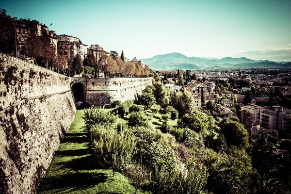 Luftaufnahme in Bergamos, Lombardei, Italien — Stockfoto