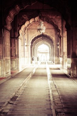 Eski Delhi, Hindistan 'daki ünlü Jama Mescidi Camii.