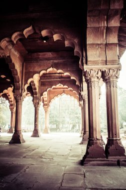 Red Fort (Lal Qila) Delhi - dünya mirası. Delhi, Hindistan