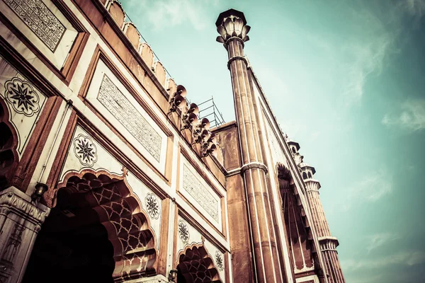 Famous Jama Masjid Mosque in old Delhi, India. — Stock Photo, Image