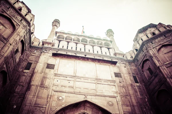 Red Fort (Lal Qila) Delhi - Site du patrimoine mondial. Delhi, Inde — Photo