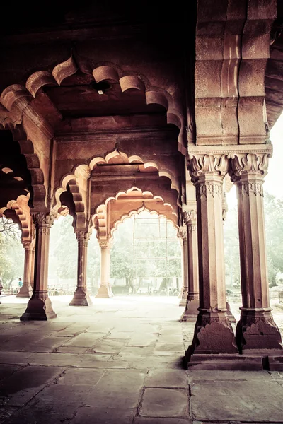 Rode fort (lal qila) delhi - wereld erfgoed site. Delhi, india — Stockfoto