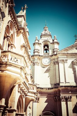 성 라바트 (빅토리아) 요새 (gozo, 몰타 섬에 있는 고 대 계단)