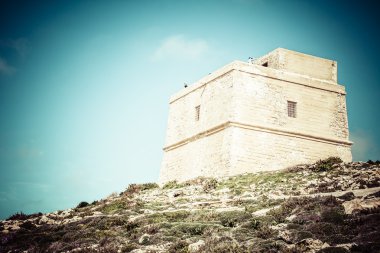 성 라바트 (빅토리아) 요새 (gozo, 몰타 섬에 있는 고 대 계단)