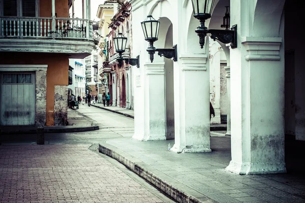 Square of carriages, downtown of Cartagena de Indias (Colombia) — Stock Photo, Image