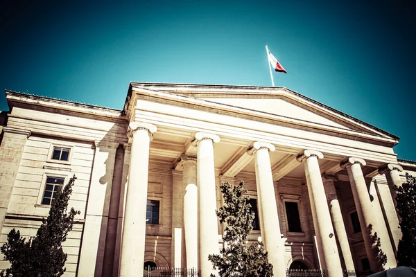 Edificio ufficiale Valletta in vintage — Foto Stock