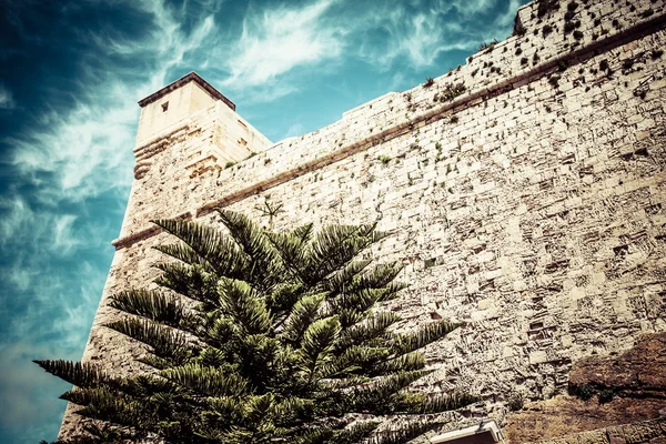 Dawnych schodów w twierdzy rabat (victoria) zamek (gozo, wysp maltańskich) — Zdjęcie stockowe