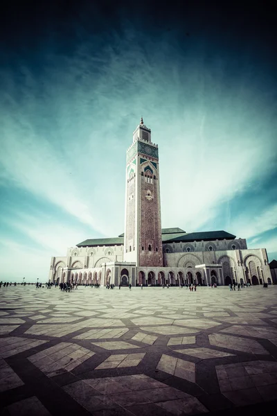 De moskee van hassan ii in casablanca, Afrika — Stockfoto