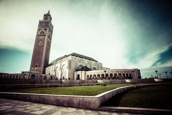 De moskee van hassan ii in casablanca, Afrika — Stockfoto