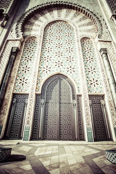 La Moschea di Hassan II a Casablanca, Africa — Foto Stock