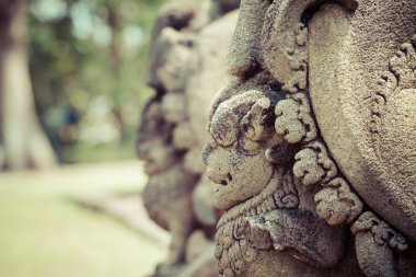 Endonezya 'nın Java adasındaki Yogyakarta yakınlarındaki Borobudur tapınağı