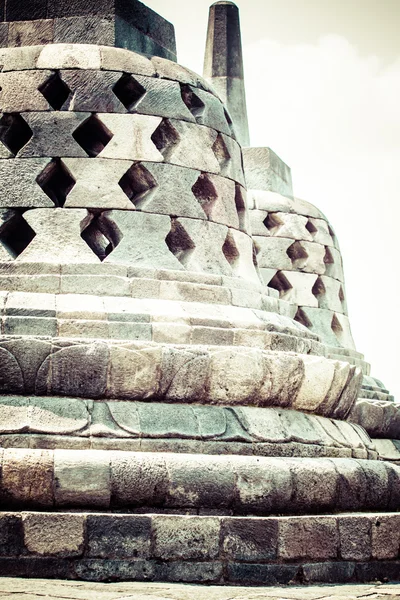 Borobudur temple near Yogyakarta on Java island, Indonesia — Stock Photo, Image