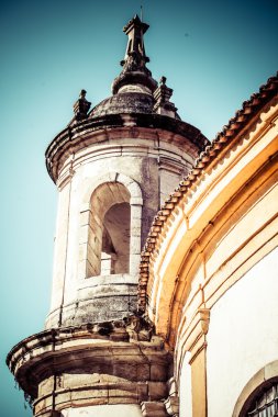 Minas Gerais Brazil 'deki Unesco dünya mirası Ouro Preto' nun manzarası