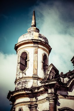 Minas Gerais Brazil 'deki Unesco dünya mirası Ouro Preto' nun manzarası