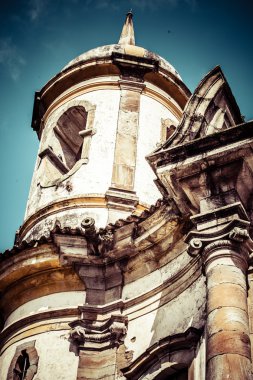 Minas Gerais Brazil 'deki Unesco dünya mirası Ouro Preto' nun manzarası