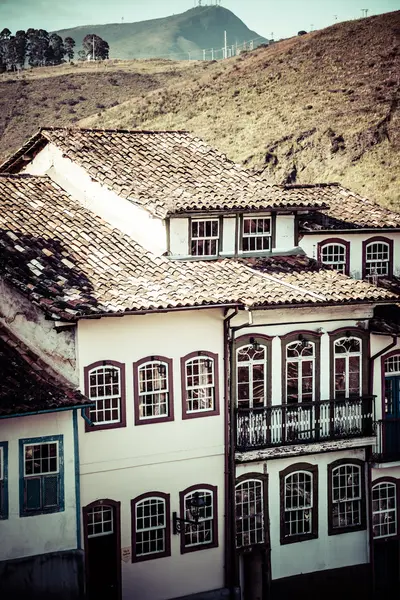 Vista de la ciudad Patrimonio de la Humanidad de Ouro Preto en Minas Gerais Brasil — Foto de Stock