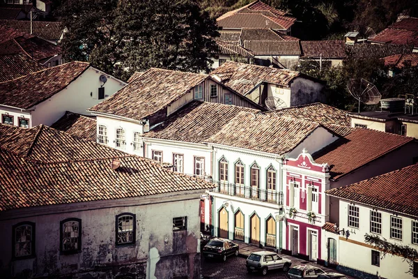 Kilátás az UNESCO világörökségi város Ouro Preto a Minas Gerais Brazília — Stock Fotó