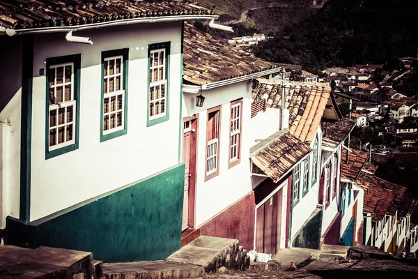 Kilátás az UNESCO világörökségi város Ouro Preto a Minas Gerais Brazília — Stock Fotó