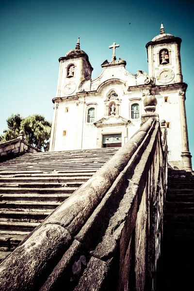 Igreja Chico Rei em Ouro Preto - Minas Gerais - Brasil — Fotografia de Stock