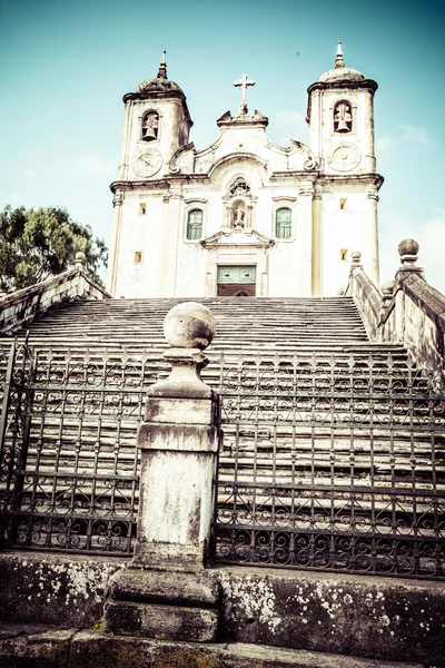 Iglesia Chico Rei en Ouro Preto - Minas Gerais - Brasil — Foto de Stock