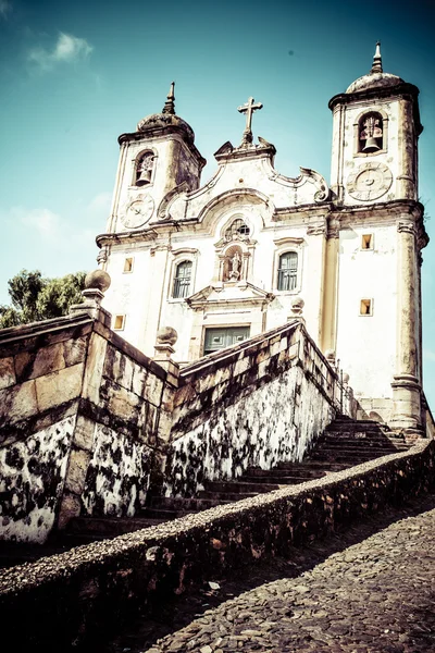 Chico rei kerk in ouro preto - minas gerais - Brazilië — Stockfoto