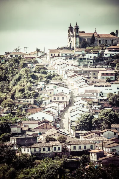 巴西米纳斯吉拉斯州乌鲁普雷托的教科文组织世界遗产城景观 — 图库照片