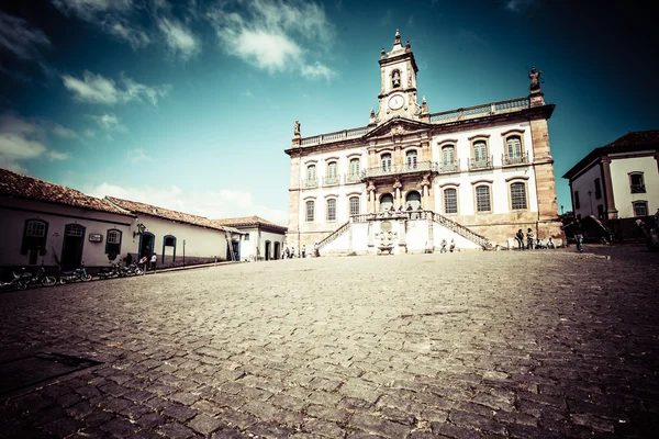 View of the unesco world heritage city of Ouro Preto in Minas Gerais Brazil — Stock Photo, Image