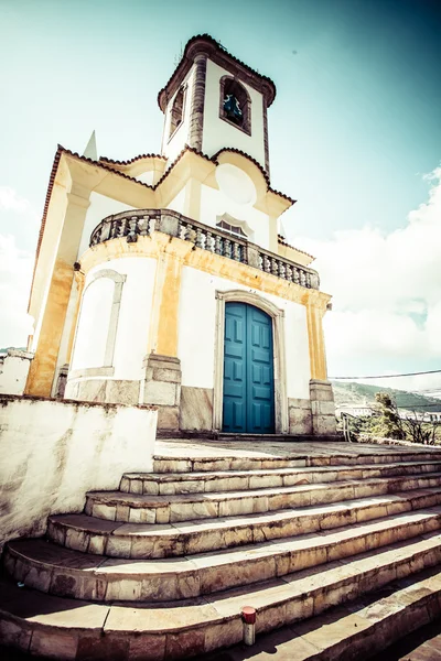 Vista da cidade Patrimônio Mundial da UNESCO de Ouro Preto em Minas Gerais Brasil — Fotografia de Stock