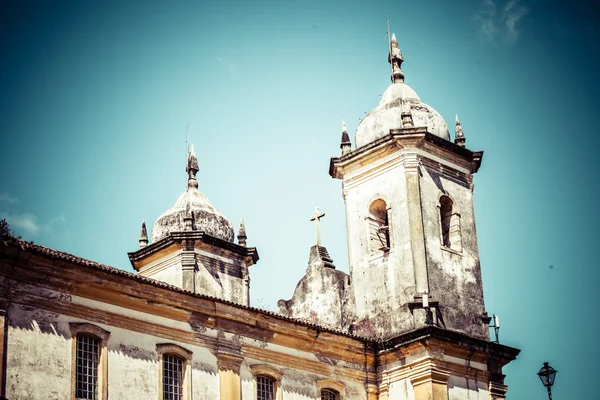 View of the unesco world heritage city of Ouro Preto in Minas Gerais Brazil — Stock Photo, Image