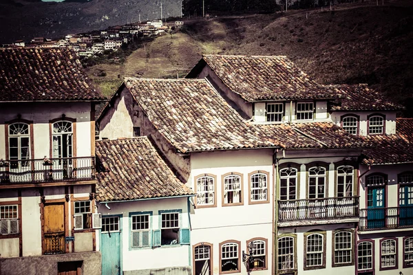 Vista de la ciudad Patrimonio de la Humanidad de Ouro Preto en Minas Gerais Brasil — Foto de Stock