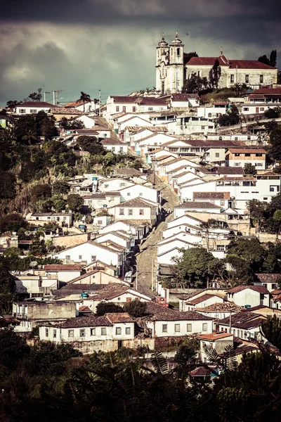 巴西米纳斯吉拉斯州乌鲁普雷托的教科文组织世界遗产城景观 — 图库照片