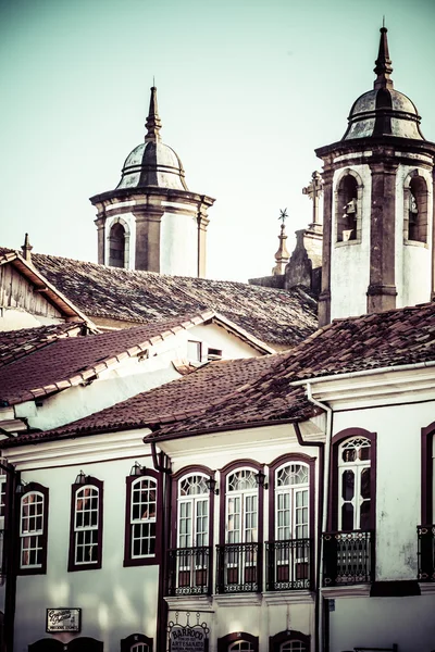 Vista de la ciudad Patrimonio de la Humanidad de Ouro Preto en Minas Gerais Brasil — Foto de Stock