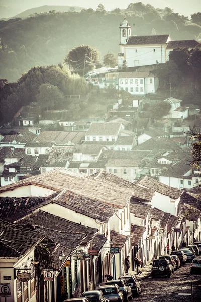 View of the unesco world heritage city of Ouro Preto in Minas Gerais Brazil — Stock Photo, Image