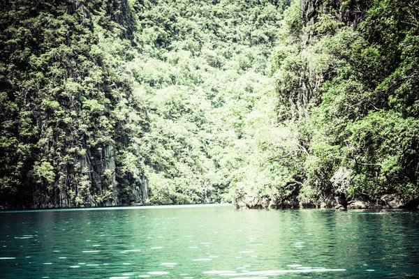 Trópusi tengerparton. Coron, busuanga-szigetek, palawan tartomány, Fülöp-szigetek. — Stock Fotó