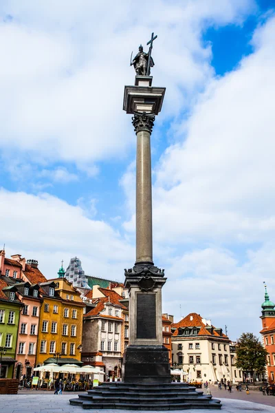 Piazza del Castello a Varsavia, Polonia — Foto Stock