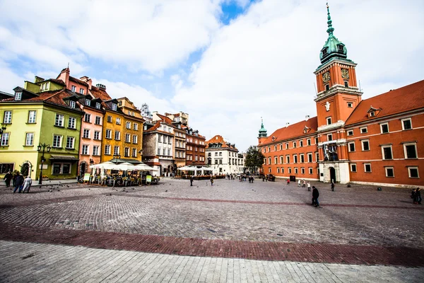 Plaza del Castillo en Varsovia, Polonia — Foto de Stock