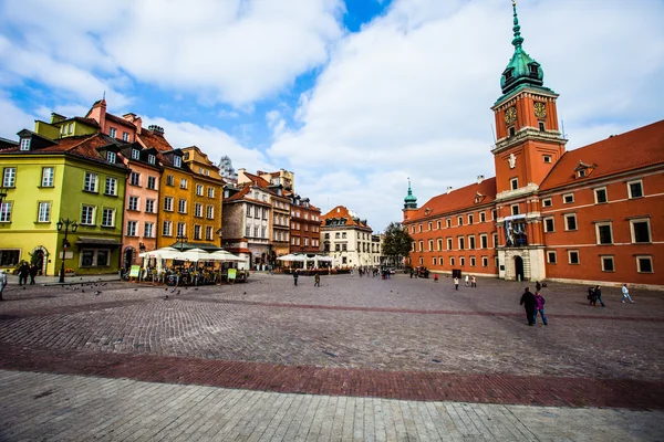 Piazza del Castello a Varsavia, Polonia — Foto Stock