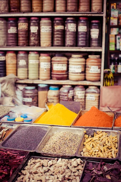 Mercado de especiarias tradicionais na Índia . — Fotografia de Stock