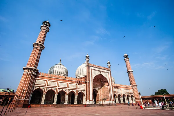 Jama Masjid Moschee, altes Delhi, Indien. — Stockfoto