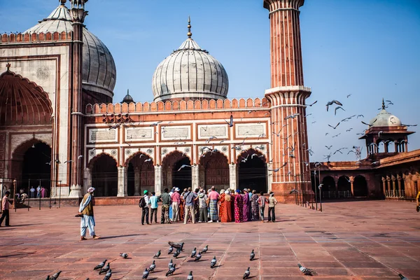 Mesquita Jama Masjid, Deli velho, Índia . — Fotografia de Stock