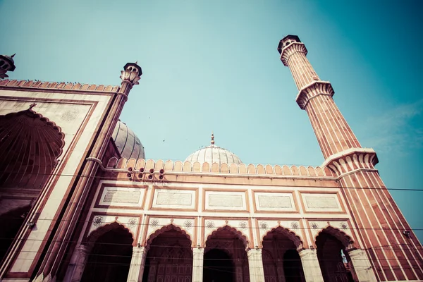 Mesquita Jama Masjid, Deli velho, Índia . — Fotografia de Stock