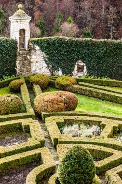 pieskowa skala Kalesi ve Bahçe, Bina krakow, Polonya Ortaçağ görünümü